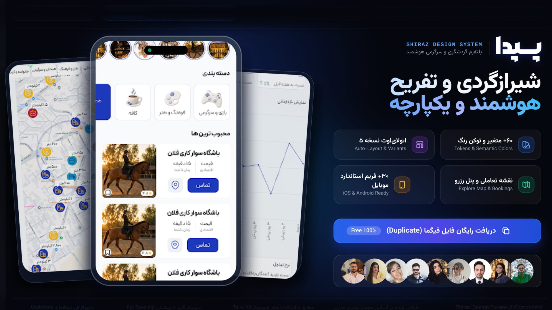 نمونه کار تیمی آکادمی مارجین در فیگما